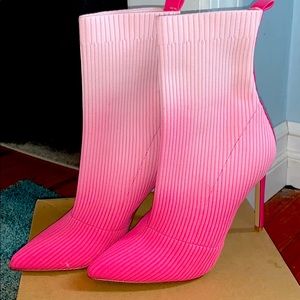 Pink booties